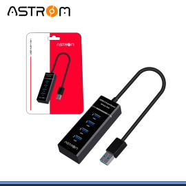 HUB USB ASTROM AST H3400 DE 4 PUERTOS USB 3.0