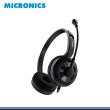 AUDIFONO MICRONICS LOTUS MIC H803 BLACK CON MICROFONO CONEXIÓN USB