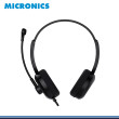 AUDIFONO MICRONICS LOTUS MIC H803 BLACK CON MICROFONO CONEXIÓN USB