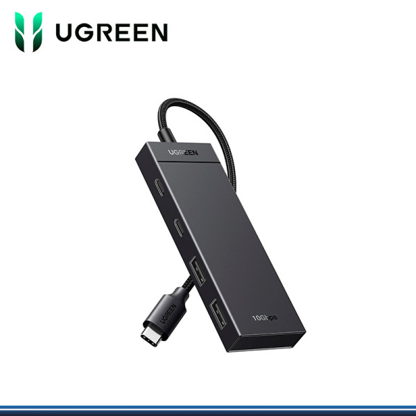 HUB USB TIPO C UGREEN 4 EN 1 PUERTOS 2 x USB 3.0 / 2 x USB C 3.2 (PN:35583)