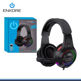 AUDIFONO ENKORE BRAVIO EKHG 1005 U 5.1 RAINBOW LED CON MICROFONO CONEXIÓN USB