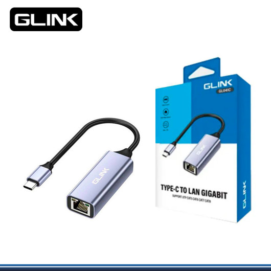 ADAPTADOR GLINK GIGABIT USB C A RJ45 LAN (PN:GP-GL041C) ADAPTADOR GLINK GIGABIT USB C A RJ45 LAN (PN:GP-GL041C)