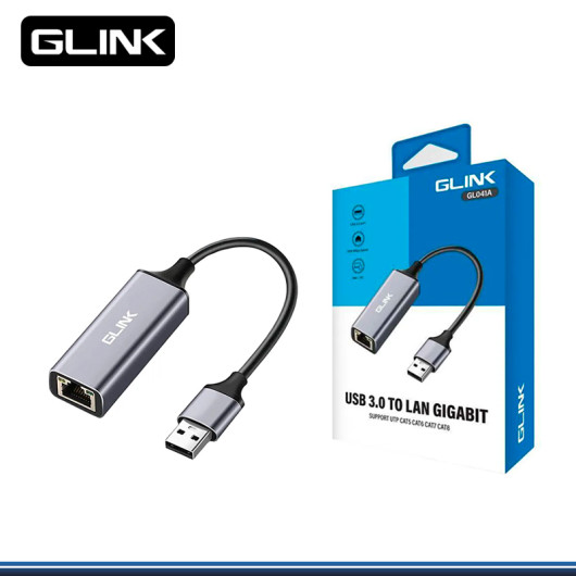 ADAPTADOR GLINK GIGABIT USB 3.0 A RJ45 LAN (PN:GP-GL041A) ADAPTADOR GLINK GIGABIT USB 3.0 A RJ45 LAN (PN:GP-GL041A)