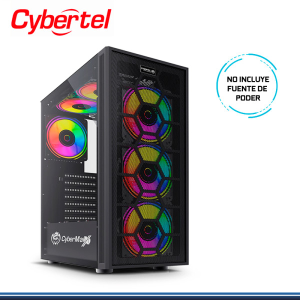 CASE CYBERTEL EXPLORER CBX 5006 RGB SIN FUENTE VIDRIO TEMPLADO USB 3.0/USB 2.0