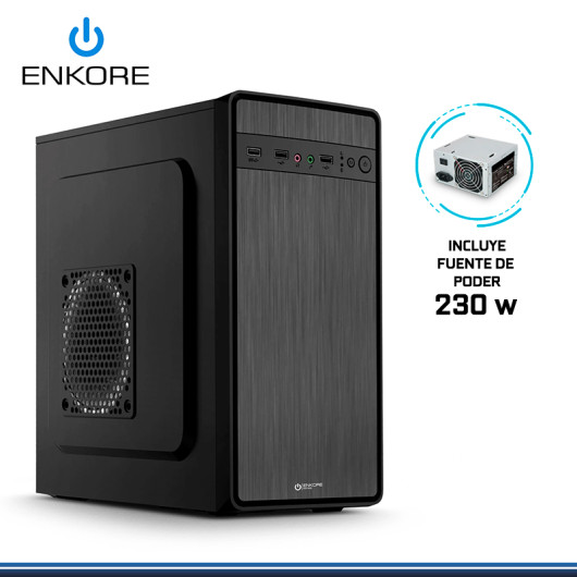 CASE ENKORE NITRO ENC 1000 CON FUENTE 230W 1 COOLER / USB 2.0