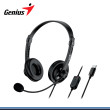 AUDIFONO GENIUS HS-230U BLACK CON MICROFONO CONEXION USB-C (PN:31710021403)