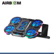 AIRBOOM GLACIAL 6 AB055 RGB BLACK COOLER PARA NOTEBOOK