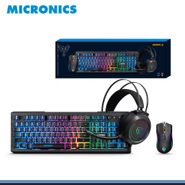 KIT MICRONICS PLAYER 3 MIC GTX 1003 BLACK TECLADO + MOUSE + AUDIFONO