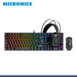KIT MICRONICS MIRAGE MIC GTX 2003 3K BLACK TECLADO + MOUSE + AUDIFONO
