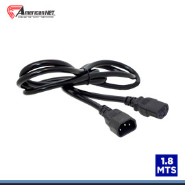 CABLE PODER CAPUCHON AMERICAN NET DE 1.80 METROS DE 3*16 BLACK