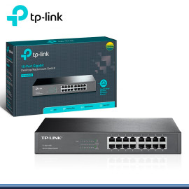 SWITCH TP-LINK TL-SG1016D 16 PUERTOS GIGABIT 10/100/1000 MBPS METALICO