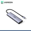 HUB USB TIPO-C UGREEN 6 EN 1 PUERTOS 2 x USB-C 3.2 / 2 x USB-A 3.2 / 1 x HDMI 4K 60HZ / 1 x PD 100W (PN:35999)