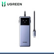 HUB USB TIPO-C UGREEN 7 EN PANTALLA DIGITAL 1xUSB-C 3.0/ 2xUSB-A 3.0/1xUSB-A 2.0/1xHDMI 4K 60HZ/1xPD 100W /1xRJ45 (PN:45155)