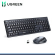 KIT UGREEN WIRELESS BLACK TECLADO MULTIMEDIA + MOUSE DPI 4,000 (PN:35740)