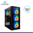 CASE ENKORE MYSTIC ENC 5001 BLACK RAINBOW SIN FUENTE VIDRIO TEMPLADO USB 3.0/USB 2.0