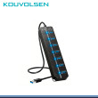 HUB USB KOUVOLSEN DE 07 PUERTOS USB 3.0 CON INTERRUPTORES INDIVIDUALES (PN:KOSS-9017)