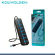 HUB USB KOUVOLSEN DE 07 PUERTOS USB 3.0 CON INTERRUPTORES INDIVIDUALES (PN:KOSS-9017)