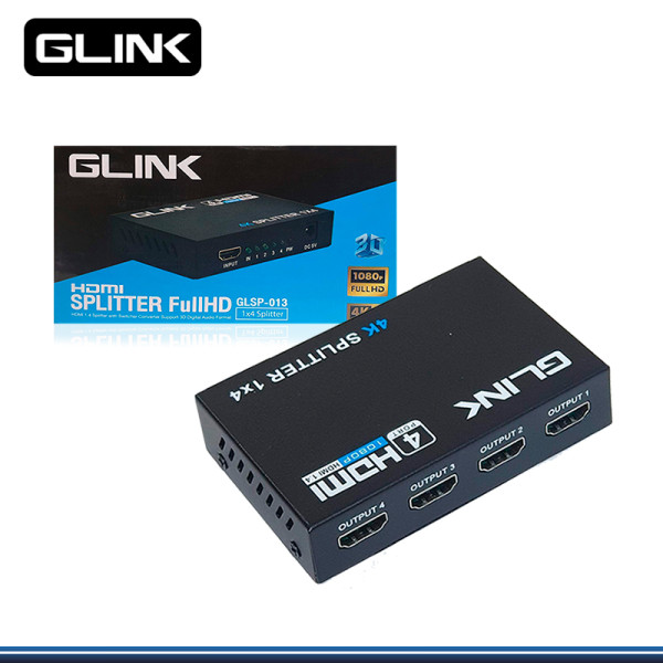 SPLITTER GLINK HDMI DE 1 A 4 SALIDAS
