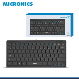 TECLADO MICRONICS PASCAL+ MIC K500 NEGRO MULTIMEDIA S