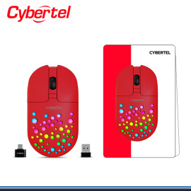 MOUSE CYBERTEL SKIPOL CYB M705-3M RED RECARGABLE CONEXIÓN BLUETOOTH/WIRELESS