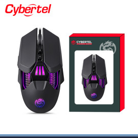 MOUSE CYBERTEL PISTONNE CBX M621 ILUMINACION LED 7 COLORES BLACK DPI 3200 CONEXIÓN WIRED USB