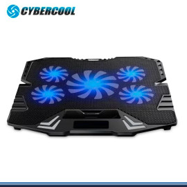 CYBERCOOL HA-K5 BLACK PLASTICO CON METAL COOLER PARA NOTEBOOK