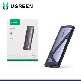 CASE UGREEN 15813 PARA SSD M.2 NVMe & SATA HASTA 8TB CONEXIÓN USB-C