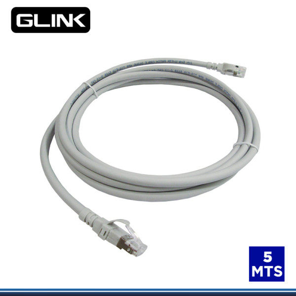 PATCH CORD GLINK CAT.6 DE 5MTS GRIS