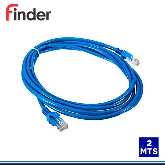 PATCH CORD FINDER CAT.6 DE 2MTS AZUL