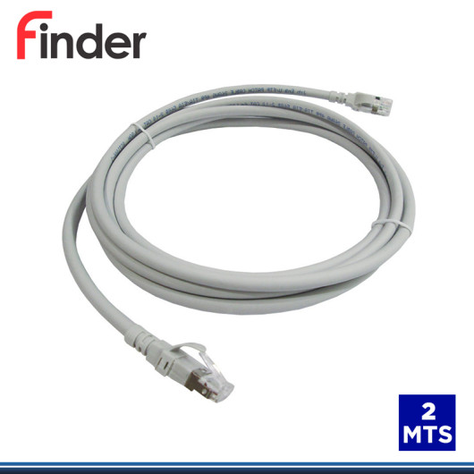 PATCH CORD FINDER CAT.6 DE 2MTS GRIS