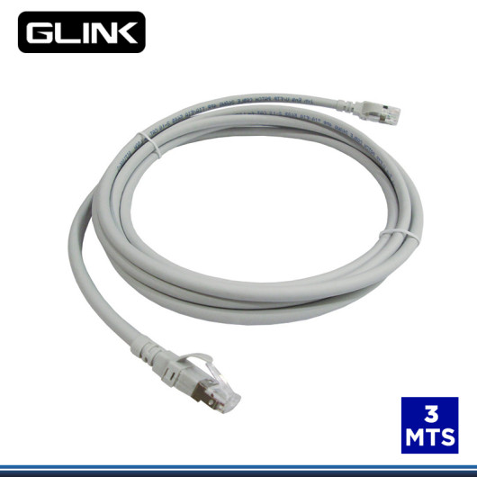 PATCH CORD GLINK CAT.6 DE 3MTS GRIS