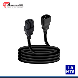 CABLE PODER CAPUCHON PARA UPS AMERICAN NET DE 1.80 METROS DE 3x16AWG NEGRO