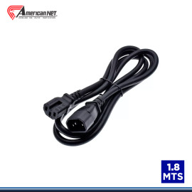 CABLE PODER CAPUCHON SYSCO AMERICAN NET DE 1.80 METROS DE 3x14AWG NEGRO