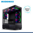 CASE MICRONICS CROSSWORTH MIC FC1002 ARGB SIN FUENTE VIDRIO TEMPLADO USB 3.0/USB TIPO-C