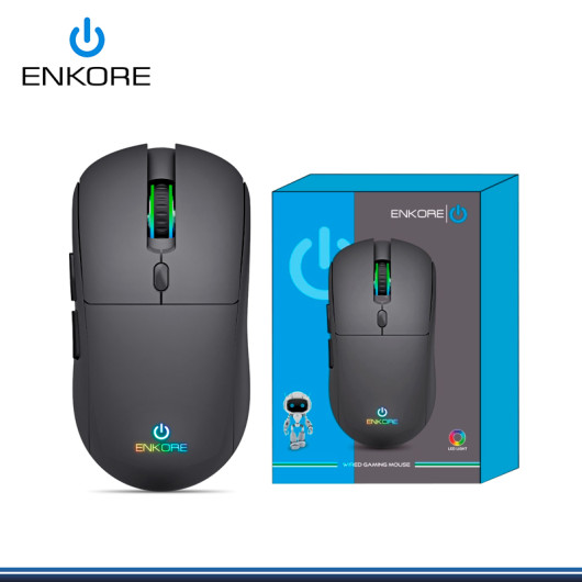 MOUSE ENKORE FALCON 3 ENK M322-3M BLACK RGB CONEXIÓN BLUETOOTH/WIFI/RECARGABLE