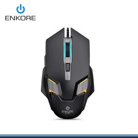 MOUSE ENKORE PATRIOT EKM 301 BLACK RAINBOW CONEXIÓN WIRED USB