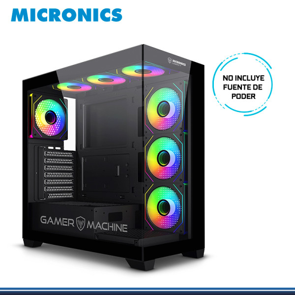 CASE MICRONICS LEGEND 7 MIC GC806 ARGB SIN FUENTE VIDRIO TEMPLADO USB 3.0/USB 2.0/USB TIPO-C