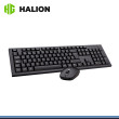 KIT HALION HA-K654C BLACK WIRELESS TECLADO MEMBRANA + MOUSE DPI 1,600