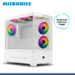 CASE MICRONICS ICUBE WHITE MIC GC800-6W ARGB SIN FUENTE VIDRIO TEMPLADO USB 3.0/USB 2.2