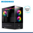 CASE MICRONICS ICUBE BLACK MIC GC800-6 ARGB SIN FUENTE VIDRIO TEMPLADO USB 3.0/USB 2.2