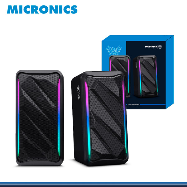 PARLANTE MICRONICS MIRAGE MIC S311U BLACK RGB USB 2.0