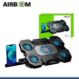 AIRBOOM SUPREME 5 AB 034 ILUMINACION LED AZUL COOLER PARA NOTEBOOK