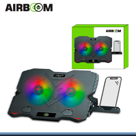 AIRBOOM ARTIC FOX AB 005H + 2 FAN RAINBOW COOLER PARA NOTEBOOK