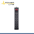 SUPRESOR DE PICO POWER LITE PLI 560-300 6 TOMAS CON CABLE DE 3 METROS