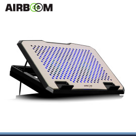 AIRBOOM BOREAL+ AB 18+ ALUMINIO LED BLUE COOLER PARA NOTEBOOK