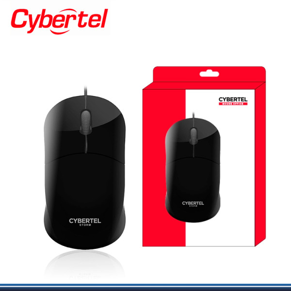 MOUSE CYBERTEL STORM CYB M103 BLACK CONEXION WIRED
