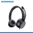 AUDIFONO MICRONICS NORTON MIC H802U BLACK CON MICROFONO CONEXIÓN USB