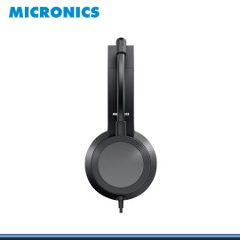 AUDIFONO MICRONICS NORTON MIC H802U BLACK CON MICROFONO CONEXIÓN USB