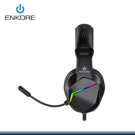 AUDIFONO ENKORE WINNER EKH G1001 U RAINBOW BLACK CON MICROFONO CONEXIÓN USB