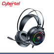 AUDIFONO CYBERTEL COMMANDER CYB HG508 RGB BLACK CON MICROFONO CONEXIÓN USB